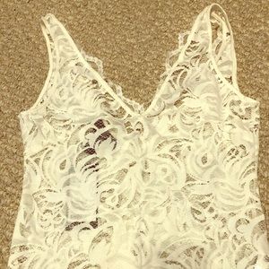 NWT white lace tank H&M